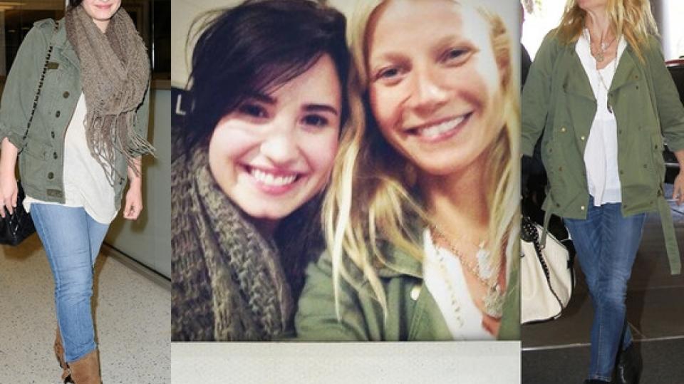 Gwyneth Paltrow a Demi Lovato se náhodně oblékly jako dvojčata